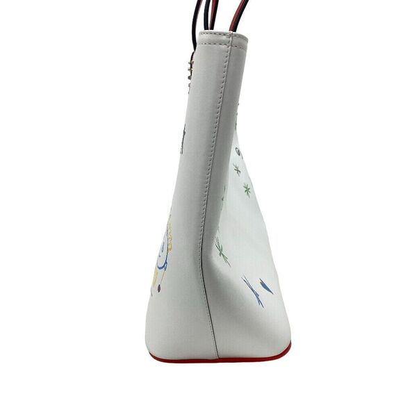 Louboutin Cabata White Cl Embossed #138751C91B - Picture 4 of 10